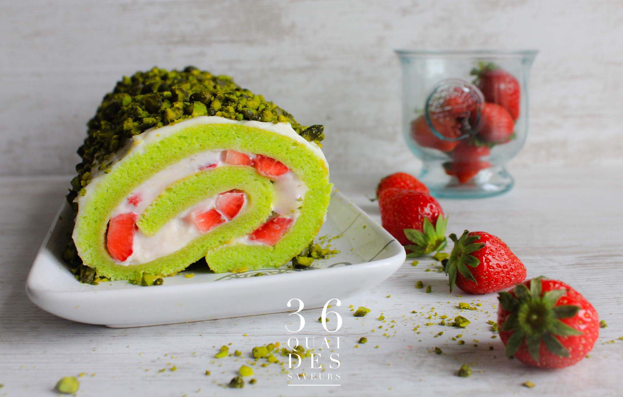 Roule Aux Fraises Et Au Mascarpone 36 Quai Des Saveurs