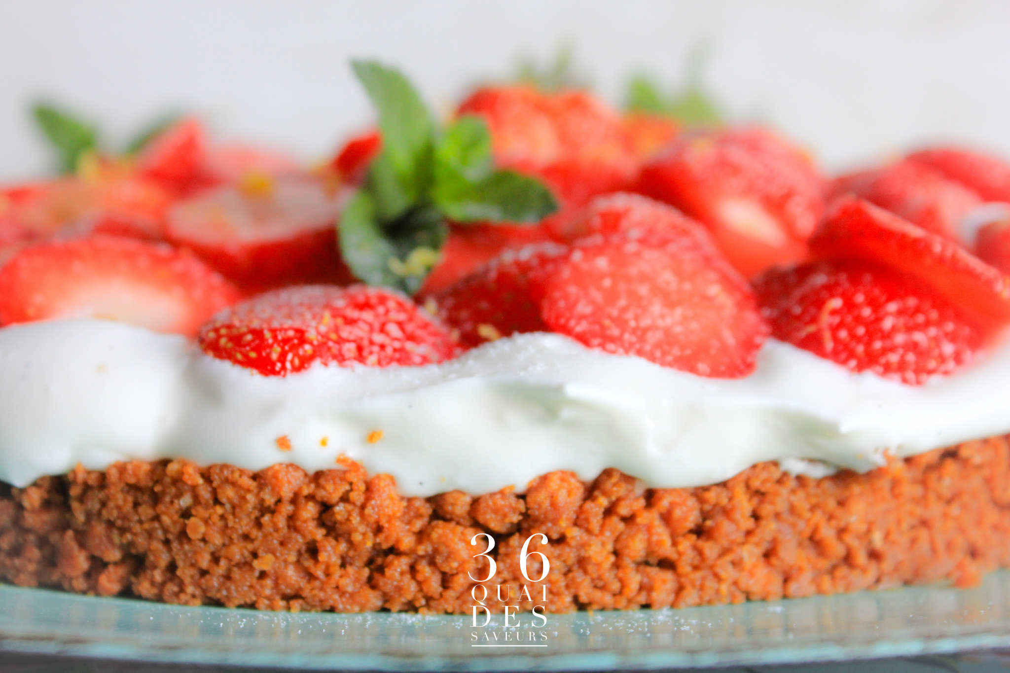 Tarte Aux Fraises Et Aux Speculoos Sans Cuisson 36 Quai Des Saveurs